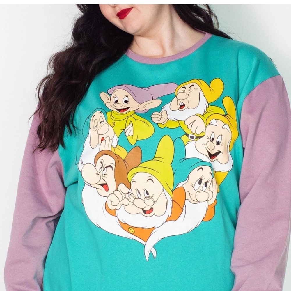 Disney The Seven Dwarfs Crew Neck Sweater by Cakeworthy – 4XL - Picture 3 of 12